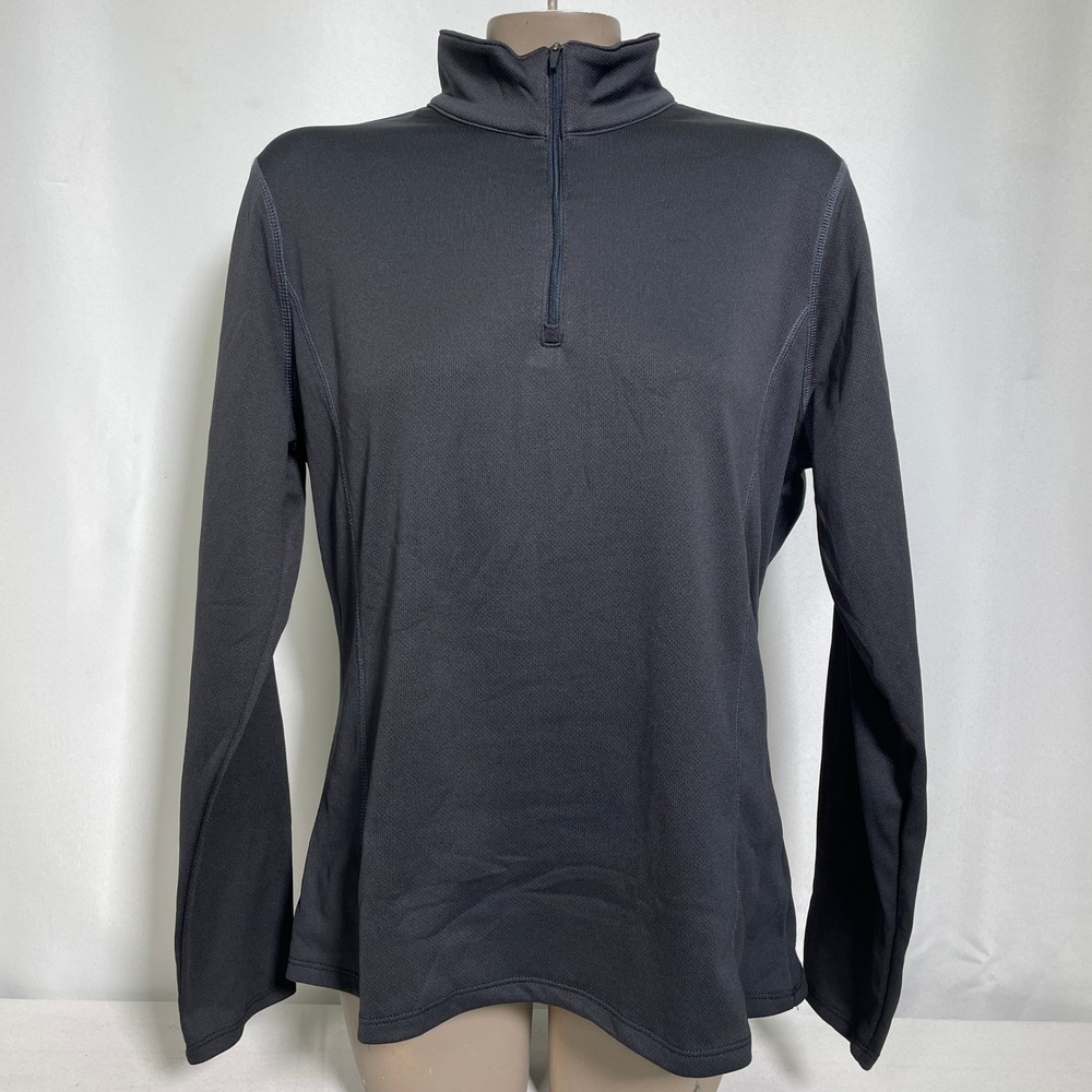 Spyder Gray Quarter Zip Activewear Long Sleeve Baselayer Top Women's XL